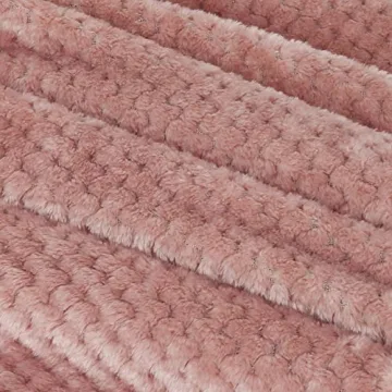 Exclusivo Mezcla Soft Fleece Throw Blanket - Dusty Pink