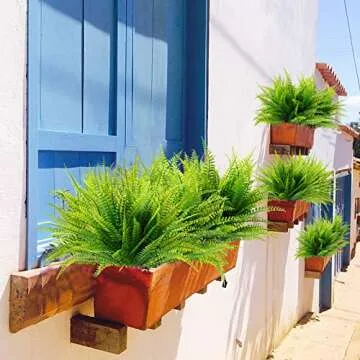 Ouddy Decor Boston Ferns - Lifelike, UV Resistant