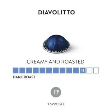 Nespresso Diavolitto Dark Roast Espresso Capsules 50-Count