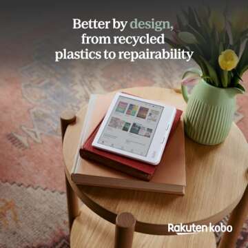 Kobo Libra Colour | eReader | 7” Glare-Free Colour E Ink Kaleido™ 3 Display | Dark Mode Option | Audiobooks | Waterproof | Black
