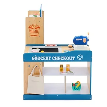 Amazon Basics Grocery Store Checkout Counter for Kids