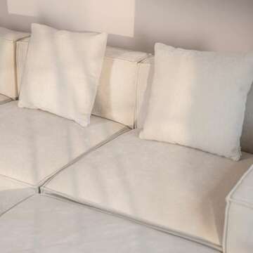 Acanva Luxury Modular Sectional Sofa Set for Modern Living