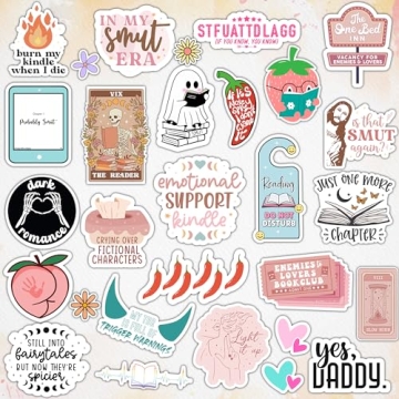 Smutty Book Stickers for Readers - 120 PCS Pack