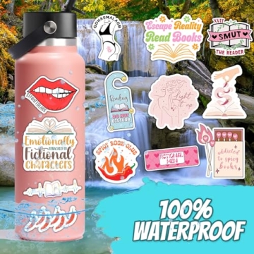 Smutty Book Stickers for Readers - 120 PCS Pack