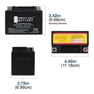 Dependable Mighty Max YTX4L-BS Battery for All Rides