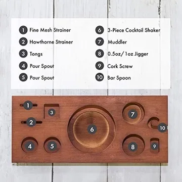 Elegant 11 Piece Copper Bartender Set for Cocktail Lovers