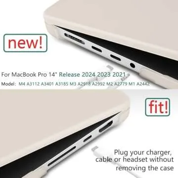 DONGKE MacBook Pro 14-Inch Case with Keyboard Cover