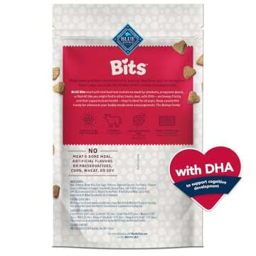 Blue Buffalo Bits Soft Dog Treats for Training, Made With Natural Ingredients & Enhanced with DHA, B...