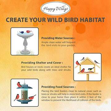 Happy Wings Nyjer Seeds for Attracting Wild Birds