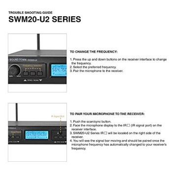 Professional UHF Wireless Microphone System for Events