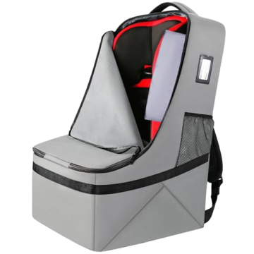 YOREPEK Padded Car Seat Travel Bag - Airplane Safe & Hands-Free