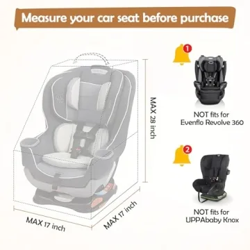 YOREPEK Padded Car Seat Travel Bag for Airplane Safety