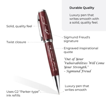 Engraved Freud Quote Pen for Psychologists