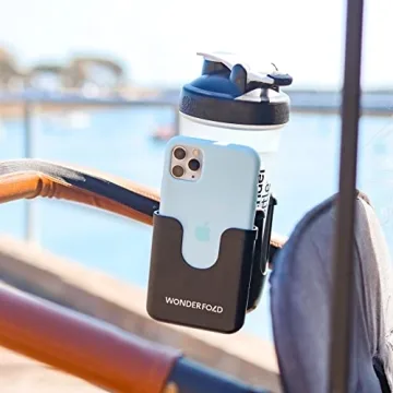 WONDERFOLD Stroller Wagon Cup & Phone Holder - Black