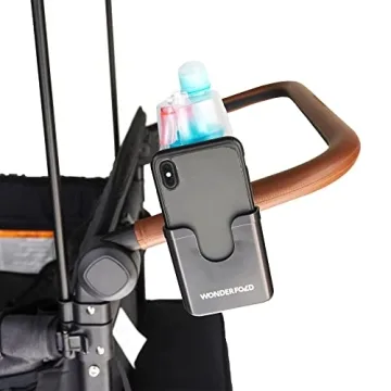 WONDERFOLD Stroller Wagon Cup & Phone Holder - Black