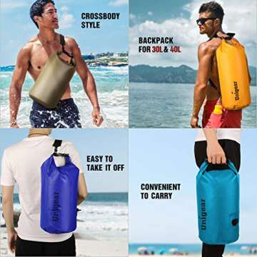 Unigear Waterproof Dry Bag for Kayaking and Boating