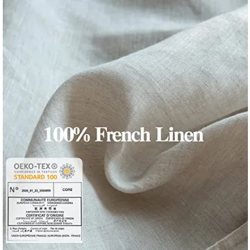Simple&Opulence 100% Washed Linen Euro Shams for Home Decor
