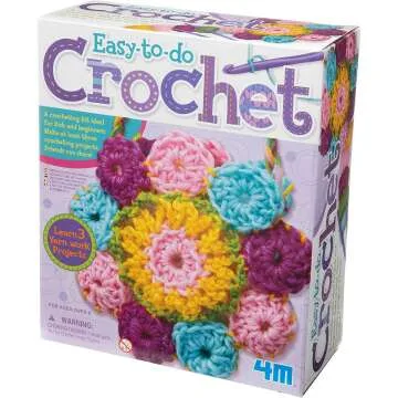 Easy-To-Do Crochet Kit for Kids & Teens - 4M 3625