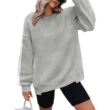 Stylish and Comfortable Zeagoo Crew Neck Sweatshirt for Women in Fall Fashion