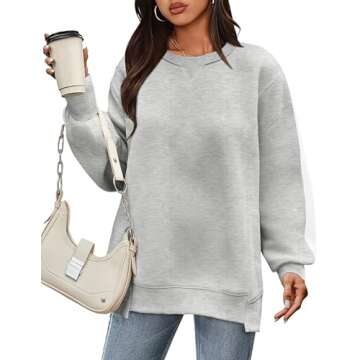 Cozy Zeagoo Crew Neck Sweatshirt for Women in Fall Fashion