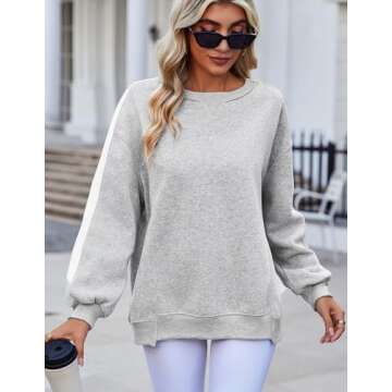 Cozy Zeagoo Crew Neck Sweatshirt for Women in Fall Fashion