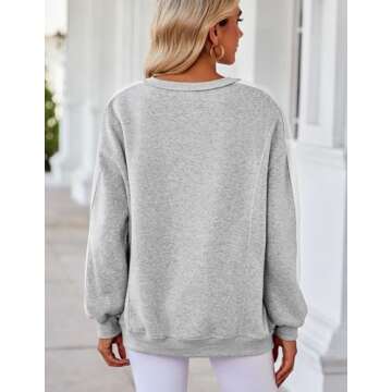 Cozy Zeagoo Crew Neck Sweatshirt for Women in Fall Fashion
