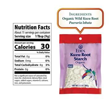 Eden Kuzu Root Starch - Premium Organic Thickener for Healthy Cooking