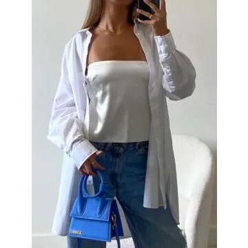 Women 's Sexy Strapless Tube Top Sleeveless Solid Color Bandage Crop Tank Tops Off Shoulder Cami (Satin Tank Top-White, Small)