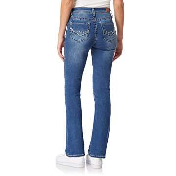 WallFlower Women’s Legendary Bootcut Mid-Rise Insta Stretch Jeans - Keller Pure, Size 5