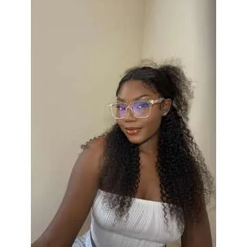 Stylish VISOONE Rectangle TR90 Blue Light Blocking Glasses