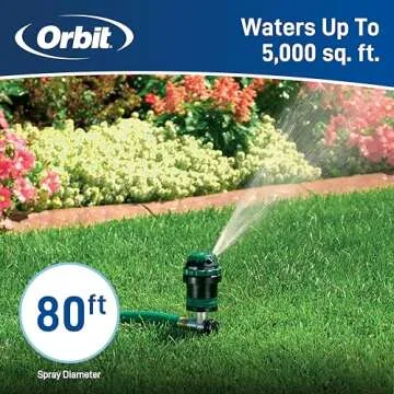 Orbit 58573N H2O-6 Gear Drive Sprinkler (Sprinkler on Spike)