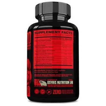 Bull Blood Testosterone Booster for Men - Testosterone Supplement for Stamina & Endurance - Maca Root, Horny Goat Weed, Tribulus Terrestris Extract & Tongkat Ali - Male Enhancing Supplement - 60 Ct