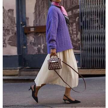 Guayonng Women's Slingback Heels for Elegant Occasions