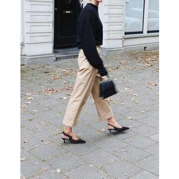 Guayonng Women's Slingback Heels for Elegant Occasions