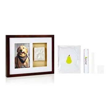 Pearhead Dog Or Cat Paw Prints Pet Wall Frame With Clay Imprint Kit, Pet Sentiment Keepsake Frame, P...