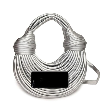 Chic Hand Bread Women's Clutch - Top Handle Vegan Leather Satchel