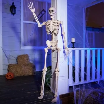 JOYIN 5 FT Halloween Skeleton Life Size – Realistic Posable Decor for Spooky Parties