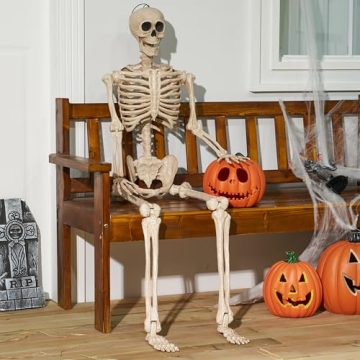 JOYIN 5 FT Life Size Poseable Skeleton for Halloween