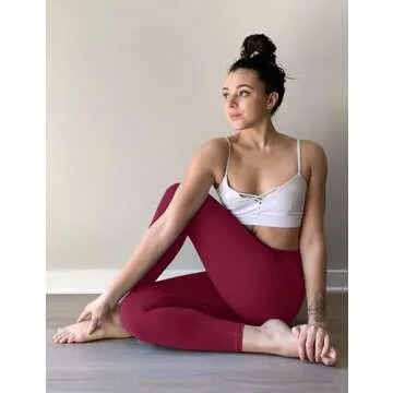 High Waisted Leggings for Women - Soft Athletic Tummy Control Yoga Pants for Cycling Dance Tights