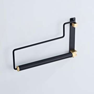 NEWRAIN Clothes Drying Rack, Laundry Racks for Drying Clothes, Wall Mounted Swing Arm Clothes Hanger for Laundry Room, Garage, Indoor & Outdoor Use,Black