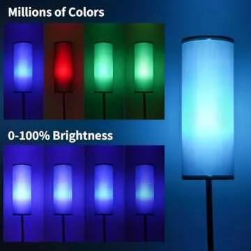 Frideko RGB Floor Lamp with Remote Control and Timer