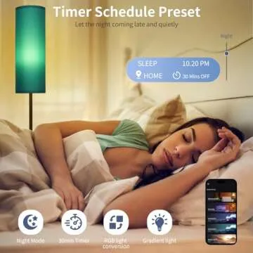 Frideko RGB Floor Lamp with Remote Control and Timer