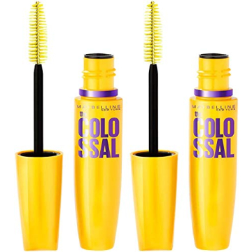 Maybelline Volum' Express Colossal Washable Mascara Makeup, Volumizing, Classic Black, 2 Count