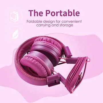 Adjustable POWMEE M1 Kids Headphones for All Ages