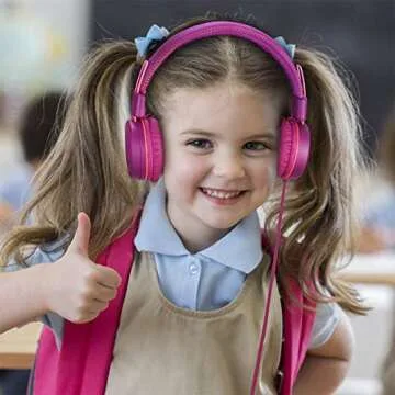 Adjustable POWMEE M1 Kids Headphones for All Ages