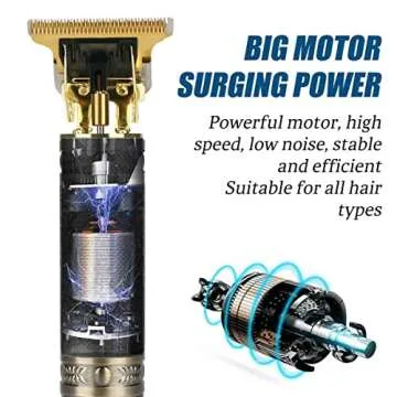 2024 New Vintage T9 Hair Cutting Machine Men's Electric Shaver Rechargeable Hair Trimmer Beard Clipper Barber Hair Cut