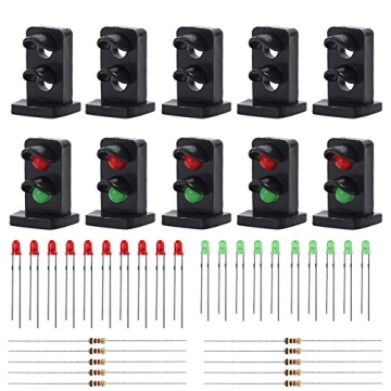 Evemodel 10 Sets of LED Railway Dwarf Signal for HO OO Scale