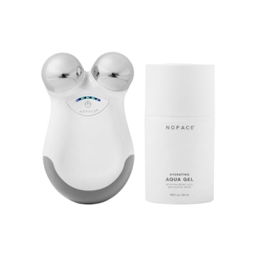 NuFACE Mini Microcurrent Facial Device Kit - Sculpt, Lift, Tone & Smooth with Aqua Gel