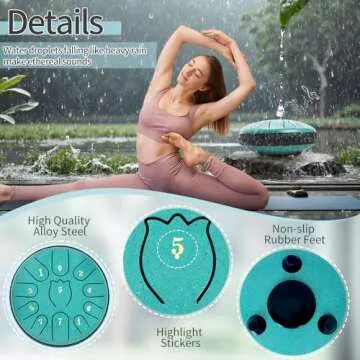 Steel Tongue Drum 6 Inch 11 Note Musical Instrument for Meditation