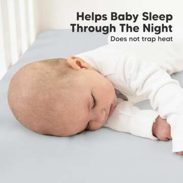 KeaBabies 2-Pack Organic Crib Sheets for Boys, Girls, Jersey Fitted Crib Sheet, Baby Crib Sheets Neutral, Cotton Breathable Crib Sheet,Cute Printed Crib Mattress Sheet,Baby Mattress Sheets (Hazy Blue)